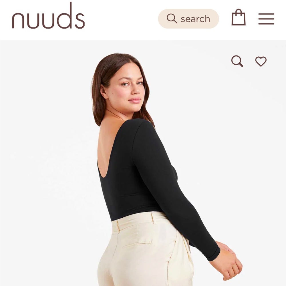 NUUDS Open Back Bodysuit- Dark Green